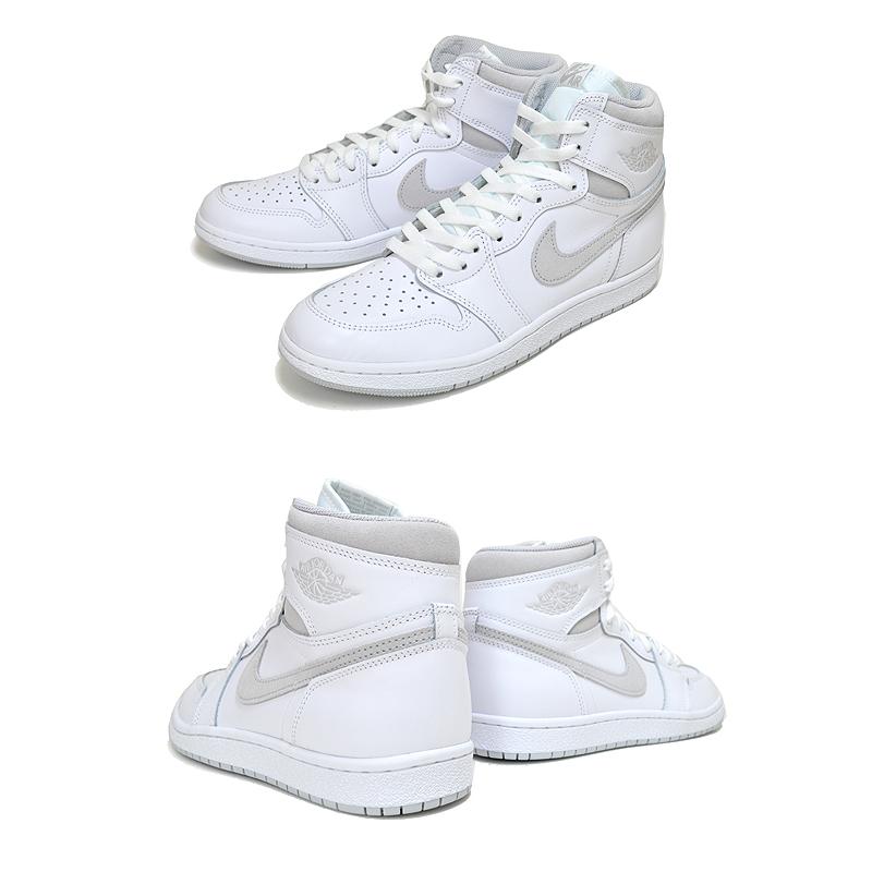 ナイキ エアジョーダン 1 ハイ 85 NIKE AIR JORDAN 1 HI 85 white/neutral grey bq4422-100 AJ1 HIGH 1985 ニュートラルグレー スニーカー｜ltd-online｜03