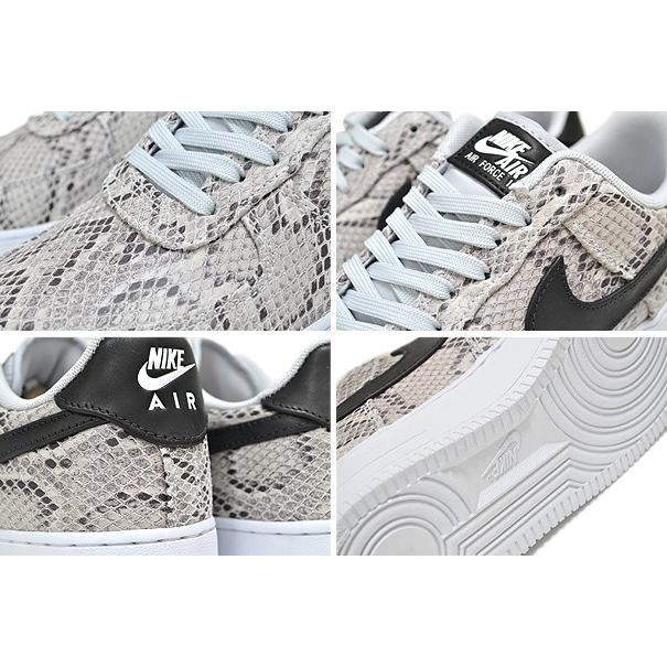 ナイキ エアフォース 1 07 プレミアム NIKE AIR FORCE 1 PREMIUM SNAKESKIN white/black-pure platinum bq4424-100 スネークスキン スニーカー AF1 パイソン｜ltd-online｜04