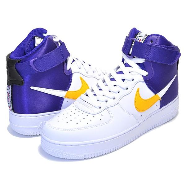 ナイキ エアフォース 1 ハイ NIKE AIR FORCE 1 HIGH 07 LV8 1 NBA PACK white/field pur-amarillo bq4591-101 AF1 LOS ANGELES LAKERS ロサンゼルス・レイカー｜ltd-online｜02