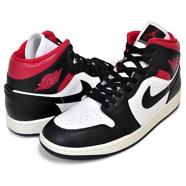 ナイキ ウィメンズ エアジョーダン 1 ミッド NIKE WMNS AIR JORDAN 1 MID black/gym red-sail bq6472-061 スニーカー AJ1 ブラック ジムレッド セイル｜ltd-online｜02