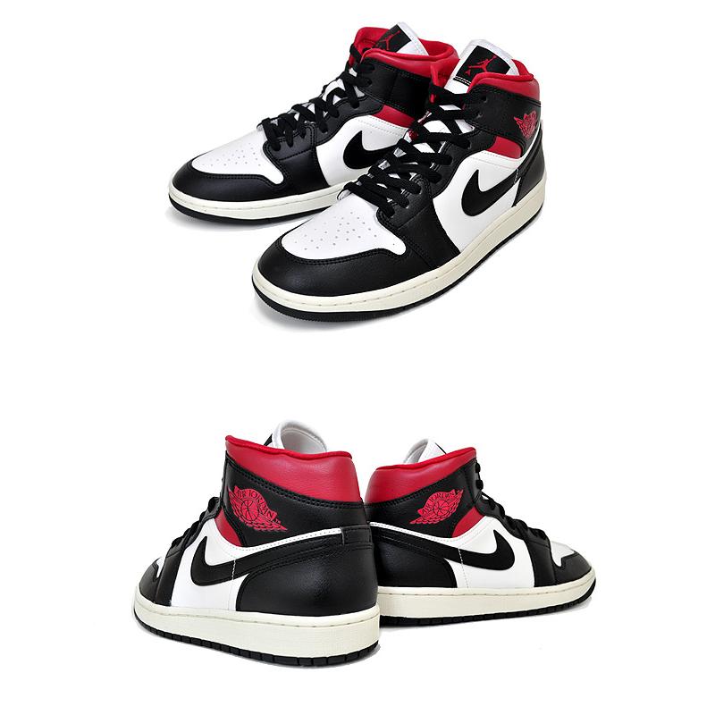 ナイキ ウィメンズ エアジョーダン 1 ミッド NIKE WMNS AIR JORDAN 1 MID black/gym red-sail bq6472-061 スニーカー AJ1 ブラック ジムレッド セイル｜ltd-online｜03