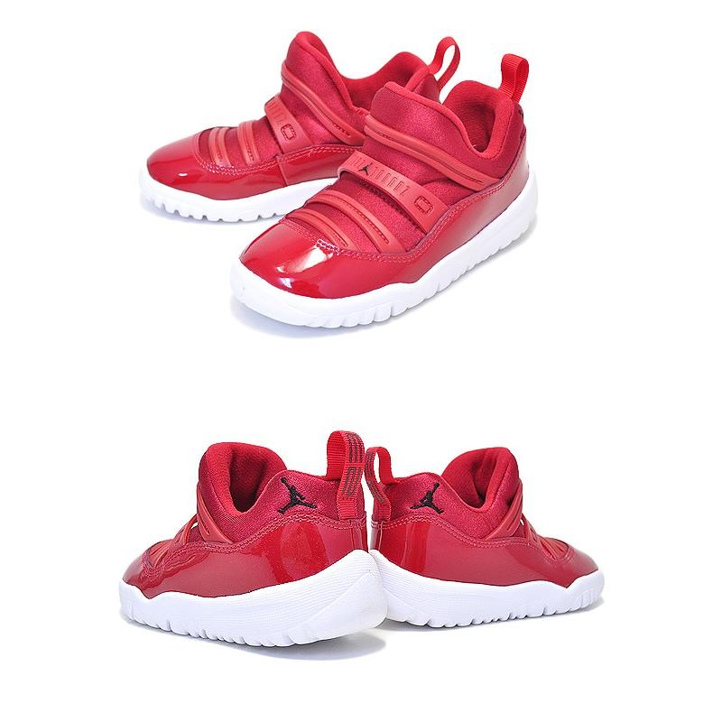 22cm 白 赤 ジョーダン 11 レトロ リトル フレックス スリッポン Jordan ナイキ ジョーダン 11 リトル フレックス TD NIKE JORDAN RETRO
