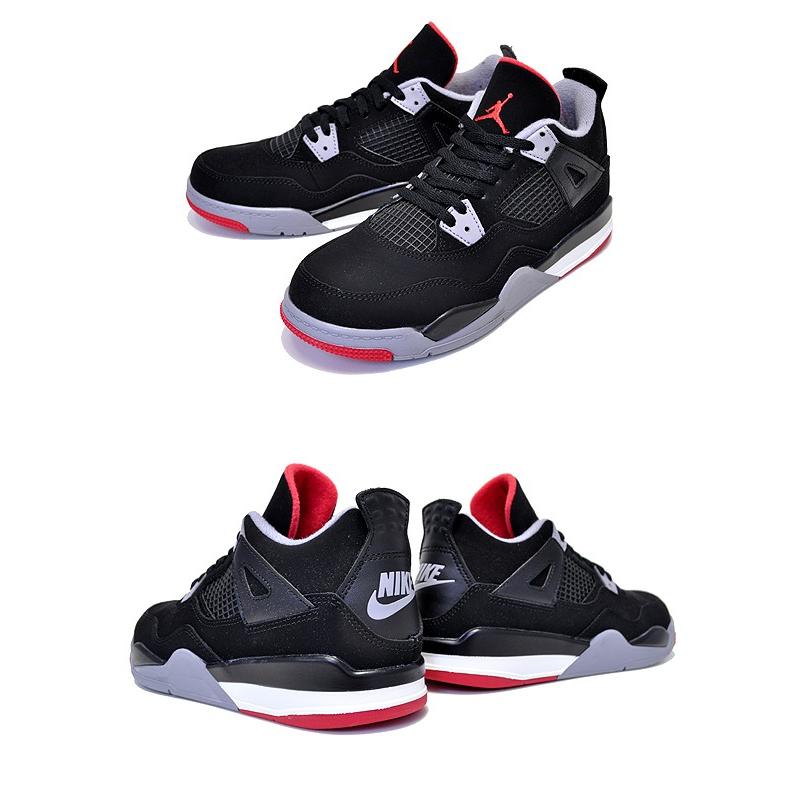 ナイキ ジョーダン 4 BRED PS NIKE JORDAN 4 RETRO(PS) BRED black 