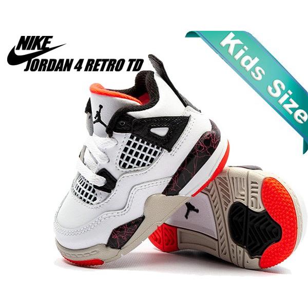 Jordan ナイキ ジョーダン 4 トドラー NIKE JORDAN RETRO(TD) white