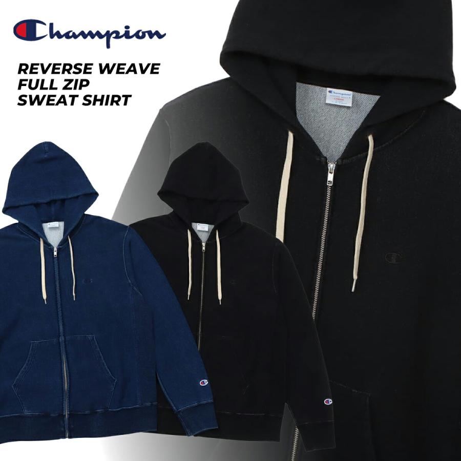 champion リバースウィーブ　スウェット　ジップアップ　Mサイズ　黒 Champion（チャンピオン） リバースウィーブ(R) フルジップ スウェット
