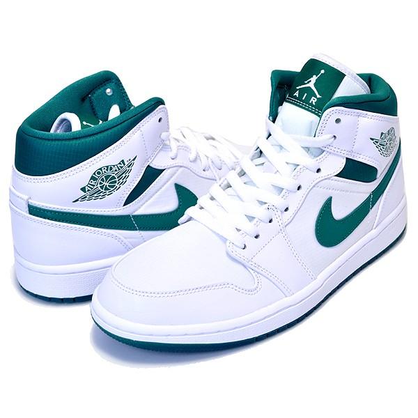 jordan 1 mid white mystic green