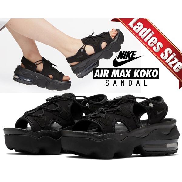 ナイキ ウィメンズ エアマックス ココ サンダル NIKE WMNS AIR MAX KOKO SANDAL black/blk-anthracite ci8798-003 レディース スポーツ 厚底 ブラック｜ltd-online