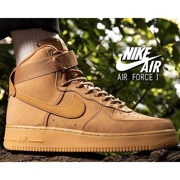 NIKE スニーカー ウィートカラー ハイカット NIKE（ナイキ） エア フォース 1 ハイ NIKE AIR FORCE 1 HI 07 WB flax