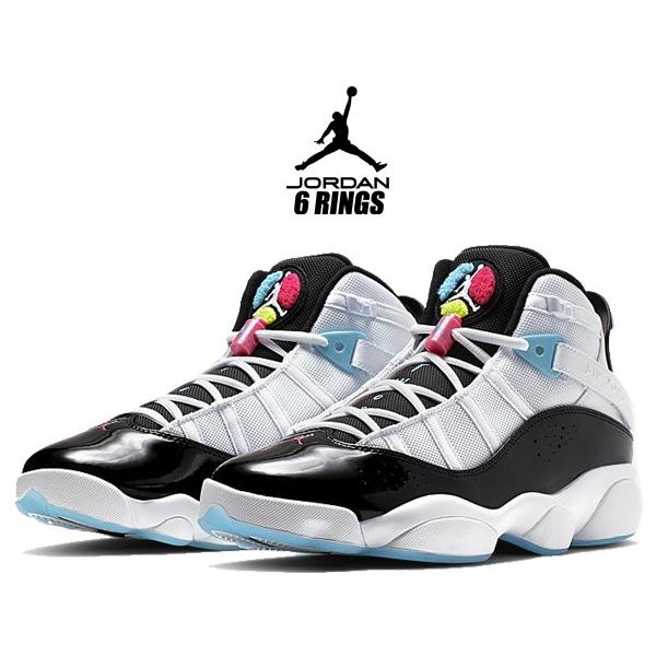 ナイキ ジョーダン シックスリングス NIKE JORDAN 6 RINGS white/black-hyper pink ck0017-100　スニーカー AJ SIX RINGS｜ltd-online