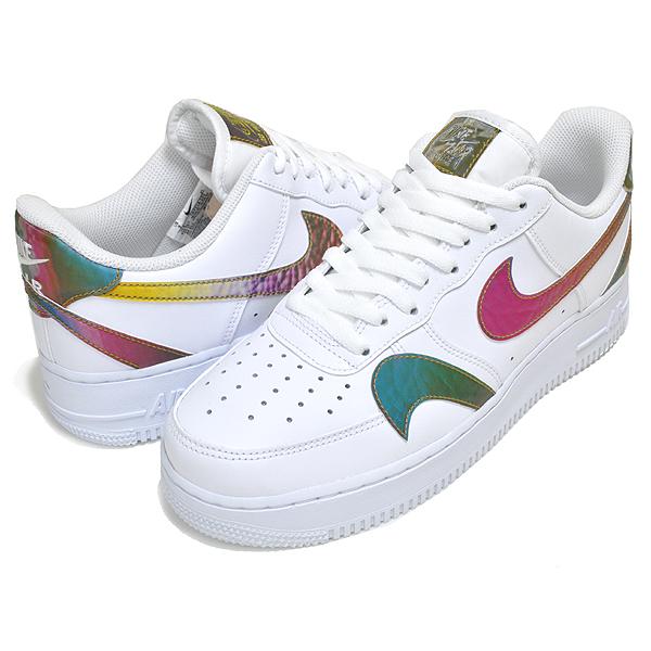 ナイキ エアフォース 1 07 エレベイト NIKE AIR FORCE 1 07 LV8 white/multi-color-wht ck7214-101 スニーカー AF1 ホワイト マルチ ホログラム｜ltd-online｜02