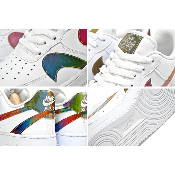 ナイキ エアフォース 1 07 エレベイト NIKE AIR FORCE 1 07 LV8 white/multi-color-wht ck7214-101 スニーカー AF1 ホワイト マルチ ホログラム｜ltd-online｜04