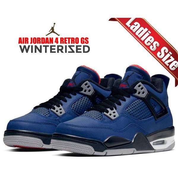 ナイキ エアジョーダン 4 ウィンター ガールズ NIKE AIR JORDAN 4 RETRO WINTER BG loyal blue/black-white cq9745-401 スニーカー AJ IV ブルー レディース GS｜ltd-online