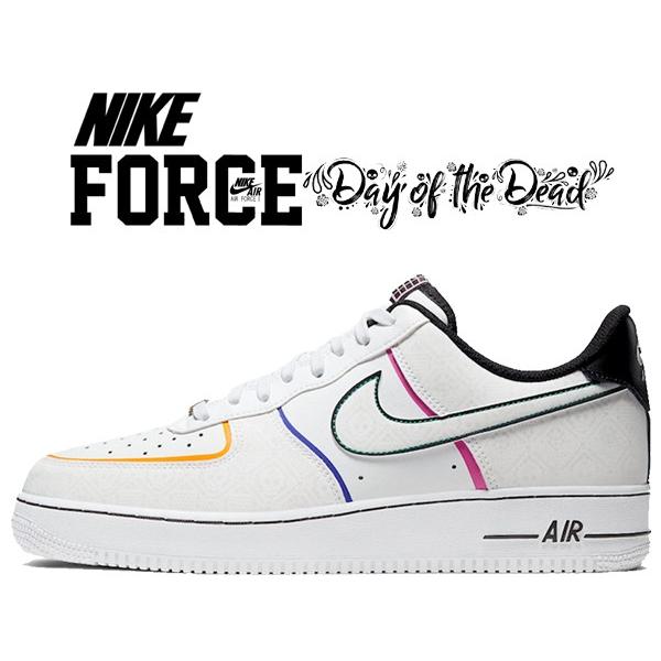 ナイキ エアフォース 1 07 プレミアム NIKE AIR FORCE 1 07 PRM Day of the Dead white/white-black ct1138-100 スニーカー AF1 ローカット 死者の日 ハロウィン｜ltd-online