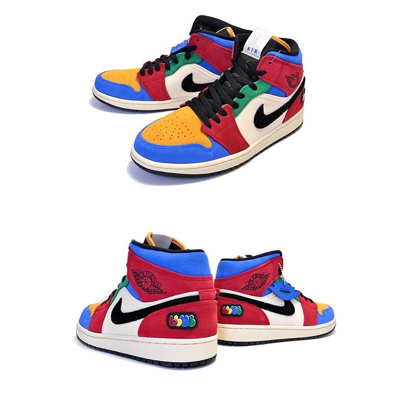 ナイキ エアジョーダン 1 ミッド フィアレス ブルー ザ グレート NIKE AIR JORDAN1 MID SE FEARLESS BLUE THE GREAT muslin/black