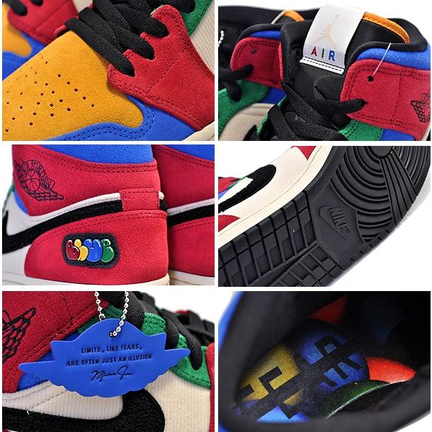 Jordan ナイキ エアジョーダン 1 ミッド フィアレス ブルー ザ