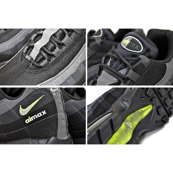 ナイキ エアマックス 95 NIKE AIR MAX 95 black/lt smoke grey-volt cv1635-002 グラデーション ボルト イエロー ブラック｜ltd-online｜04