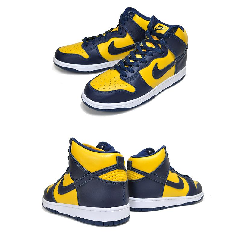 ナイキ ダンク ハイ SP NIKE DUNK HI SP MICHIGAN varsity maize