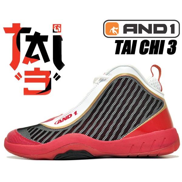 AND1（アンドワン） スニーカー AND1 TAICHI 3 wht/red-gold バッシュ