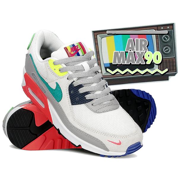 全国組立設置無料 ナイキ エアマックス 90 Eoi Nike Air Max 90 Se Tv Color Bars Pearl Grey Sport Turq Da5562 001 スニーカー Am90 パールグレー サミットホワイト 全ての Diocesekabgayi Org