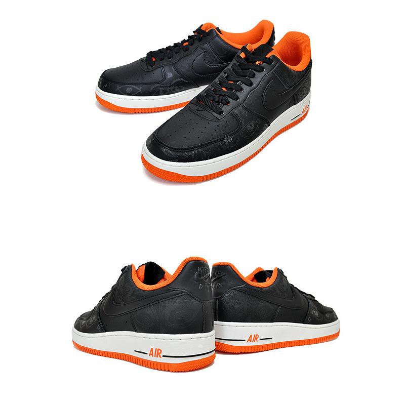 NIKE AIR FORCE 1 07 PREMIUM HALLOWEEN black/blk-starfish-sail dc8891-001 ナイキ エアフォース 1 07 プレミアム ハロウィン ブラック オレンジ　AF1｜ltd-online｜03