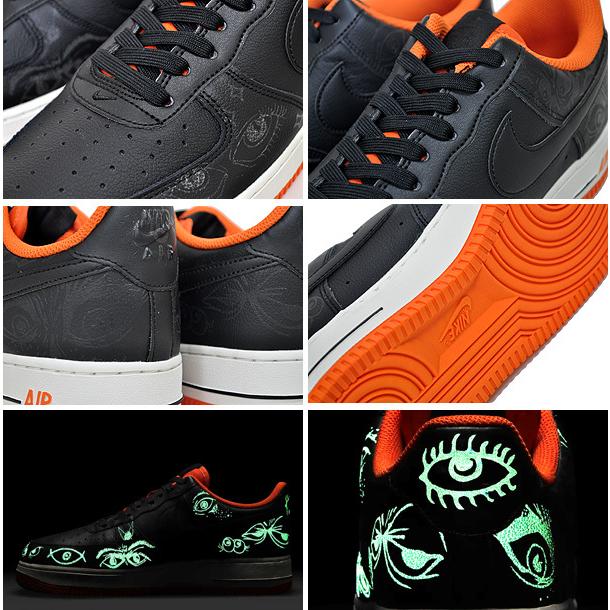 NIKE AIR FORCE 1 07 PREMIUM HALLOWEEN black/blk-starfish-sail dc8891-001 ナイキ エアフォース 1 07 プレミアム ハロウィン ブラック オレンジ　AF1｜ltd-online｜04