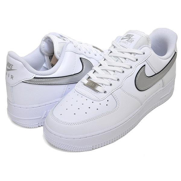 ナイキ ウィメンズ エアフォース 1 07 エッセンシャル NIKE WMNS AIR FORCE 1 07 ESS white/metallic silver-black dd1523-100 レディース ホワイト シルバー｜ltd-online｜02