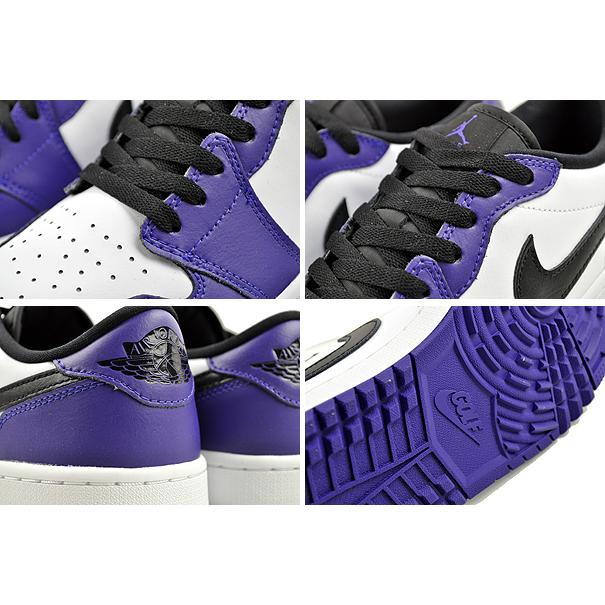 ナイキ エアジョーダン 1 ロー ゴルフ NIKE AIR JORDAN 1 LOW GOLF white/black-court purple dd9315-105 スニーカー ゴルフシューズ コートパープル｜ltd-online｜04