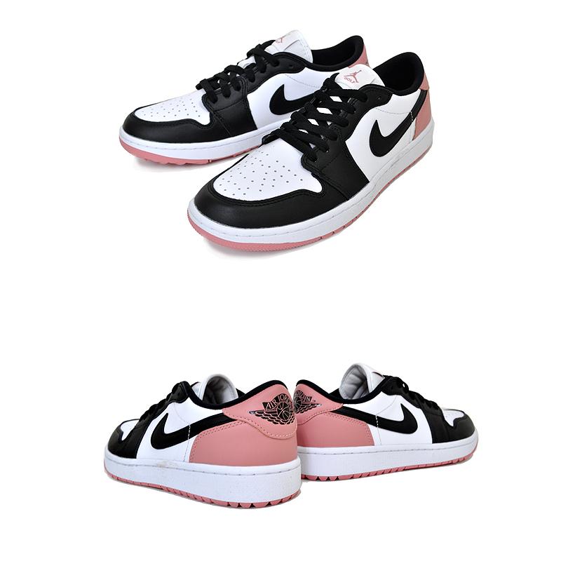 ナイキ エアジョーダン 1 ロー ゴルフ NIKE AIR JORDAN 1 LOW GOLF white/black-rust pink dd9315-106 スパイクレス ラストピンク ブラック ホワイト｜ltd-online｜03