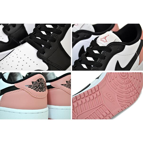 ナイキ エアジョーダン 1 ロー ゴルフ NIKE AIR JORDAN 1 LOW GOLF white/black-rust pink dd9315-106 スパイクレス ラストピンク ブラック ホワイト｜ltd-online｜04