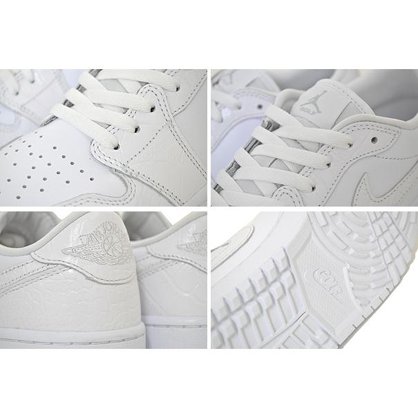 ナイキ エアジョーダン 1 ロー ゴルフ NIKE AIR JORDAN 1 LOW GOLF white/wht-pure platinum dd9315-110 ホワイト クロコ AJ1 LO スパイクレス｜ltd-online｜04