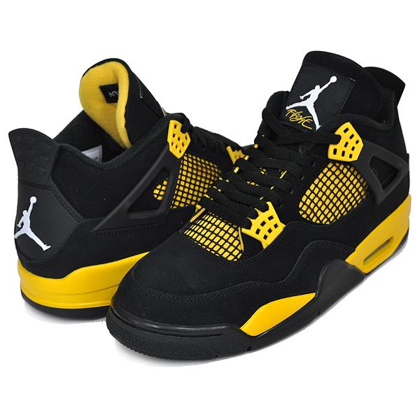 ナイキ エアジョーダン 4 レトロ NIKE AIR JORDAN 4 RETRO THUNDER black/white-tour yellow dh6927-017 サンダー AJ4 スニーカー ブラック ツアーイエロー｜ltd-online｜02