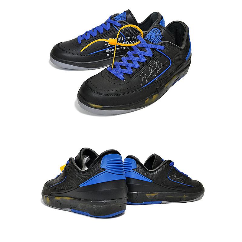 ナイキ エアジョーダン 2 レトロ SP オフホワイト NIKE AIR JORDAN 2 RETRO LOW SP OFF-WHITE black/varsity royal dj4375-004 ブラック ブルー  AJII｜ltd-online｜03