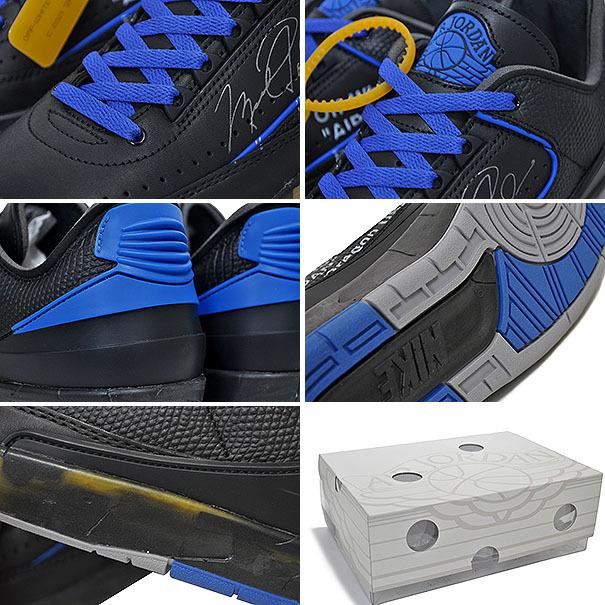 ナイキ エアジョーダン 2 レトロ SP オフホワイト NIKE AIR JORDAN 2 RETRO LOW SP OFF-WHITE black/varsity royal dj4375-004 ブラック ブルー  AJII｜ltd-online｜04