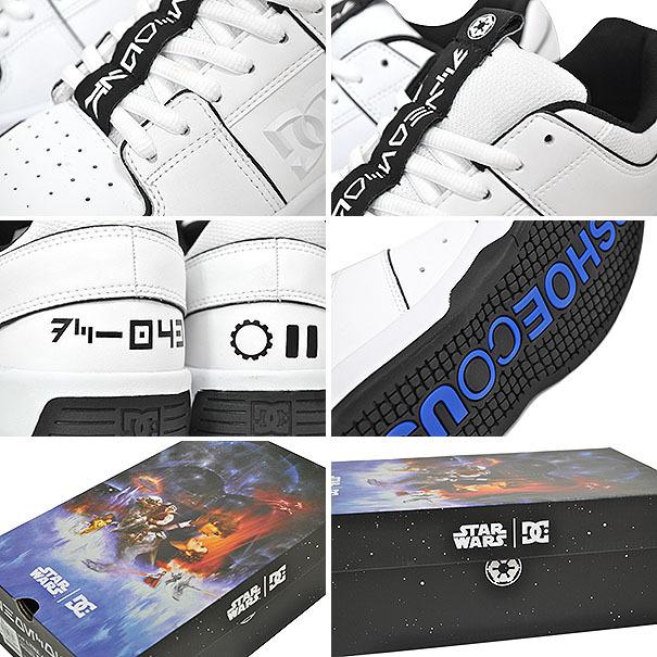 ディーシーシューズ × スターウォーズ リンクスゼロ DC SHOES STAR WARS LYNX ZERO WHITE/BLACK/BLUE dm222103-ibb ADYS100726 ストーム・トルーパー スケート｜ltd-online｜04