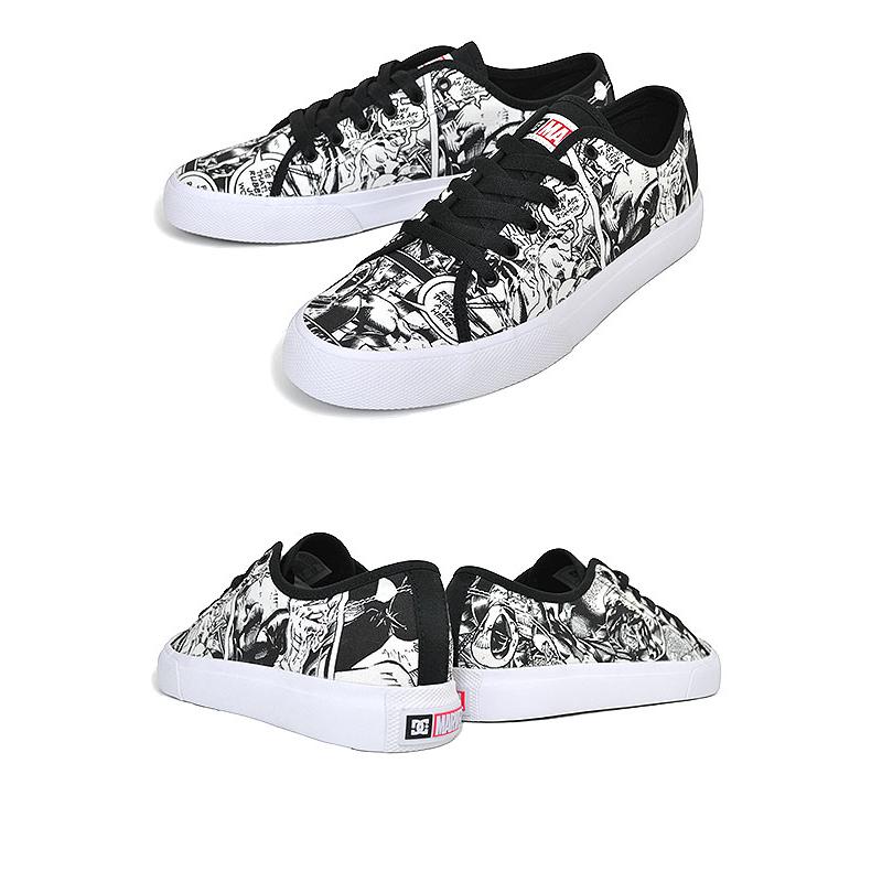 ディーシーシューズ × マーベル デッドプール マニュアル DC SHOES MARVEL DP MANUAL BLACK/WHITE/RED dm226105-xkwr スニーカー DEADPOOL マーベルコミック｜ltd-online｜03