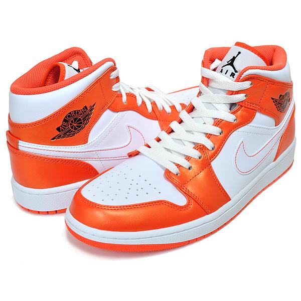 NIKE ナイキ AIR JORDAN MID エアジョーダン ミッド ミドルカットスニーカー オレンジ/ホワイト DM3531-800 エア ジョーダン 1 ナイキ エアジョーダン ミッド SE NIKE AIR JORDAN