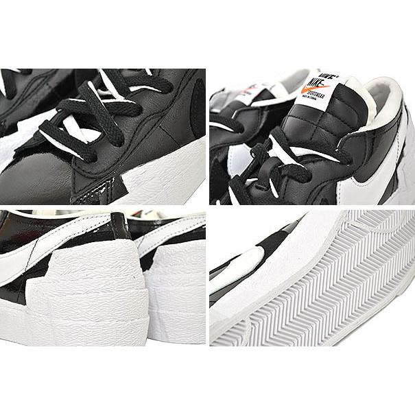 ナイキ ブレザー ロー サカイ NIKE BLAZER LOW / SACAI black/white-wht dm6443-001 ブラックパテント Black Patent Leather スニーカー｜ltd-online｜04