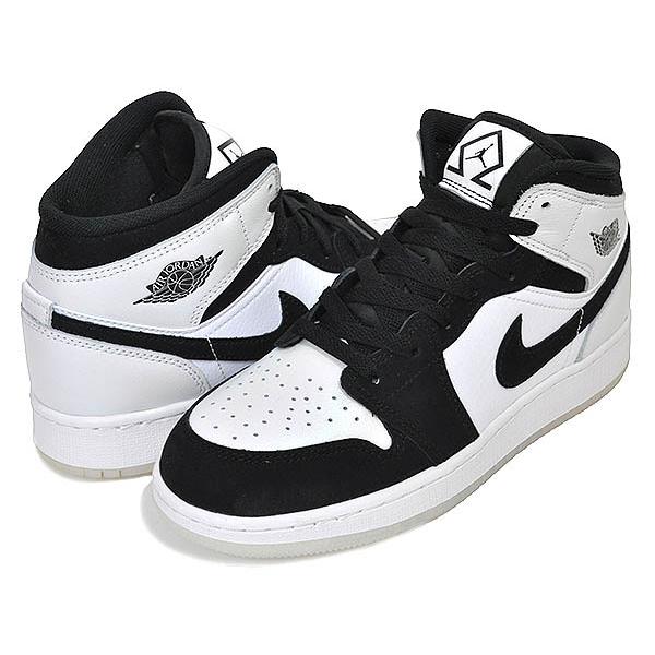 ナイキ エアジョーダン 1 ミッド ガールズ NIKE AIR JORDAN 1 MID SE (GS) DIAMOND SHORTS white/black-multi-color dn4321-100 ダイヤモンド ショーツ AJ1｜ltd-online｜02