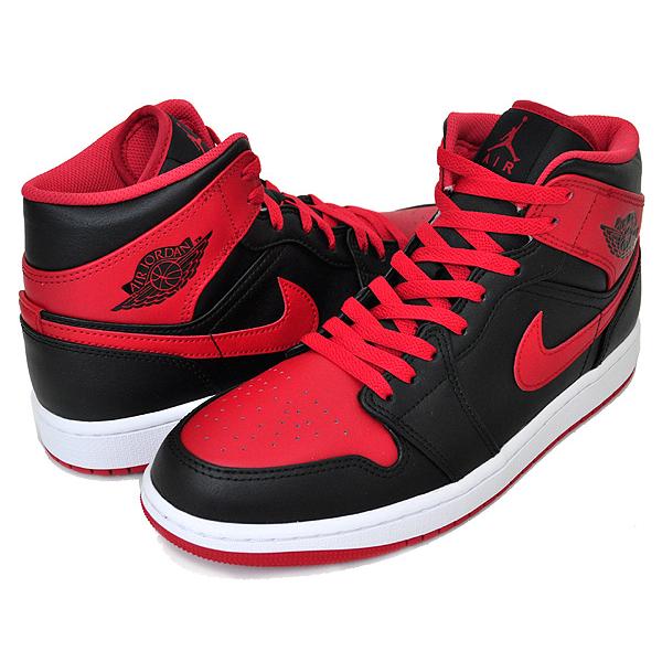 ナイキ エアジョーダン 1 ミッド NIKE AIR JORDAN 1 MID black/fire red-white dq8426-060 ALTERNATE BRED スニーカー AJ1 ブレッド ブラック レッド BULLS｜ltd-online｜02