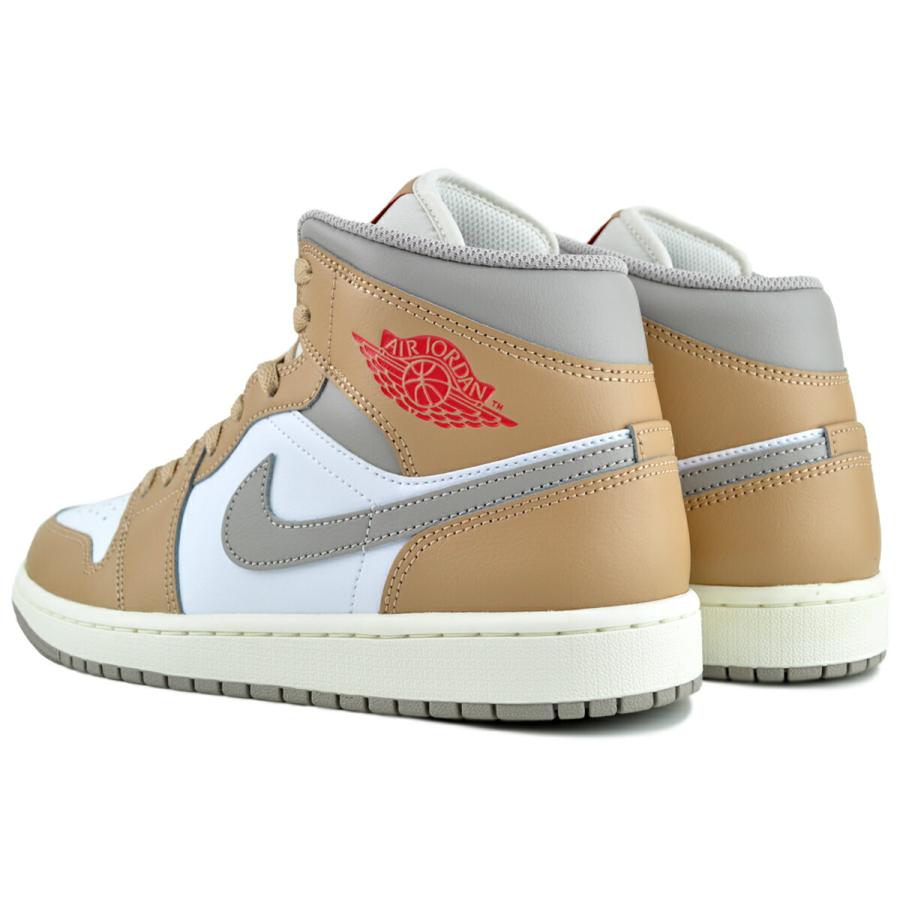 Air Jordan 高トップスニーカー ホワイト/レッド 楽天市場】【ナイキ エアジョーダン 1 ミッド ヘンプ ファイヤー