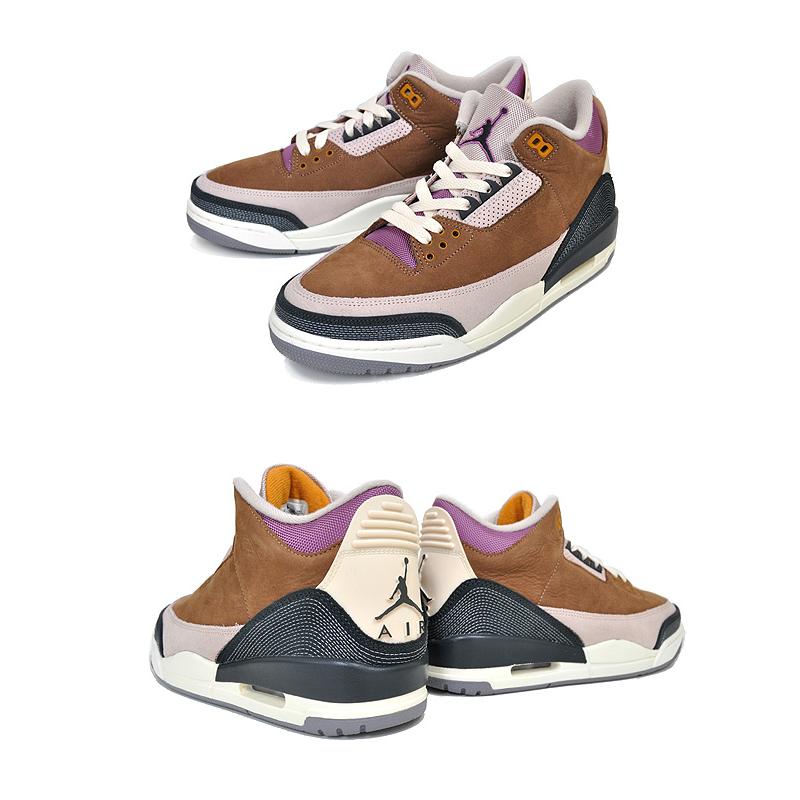 ナイキ エアジョーダン 3 レトロ SE NIKE AIR JORDAN 3 RETRO SE archaeo brown/dk smoke grey dr8869-200 スニーカー AJIII アーケオ ブラウン ダーク スモーク｜ltd-online｜03