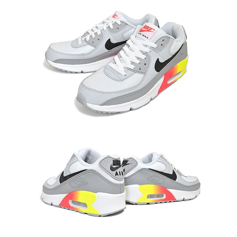 ナイキ エアマックス 90 ガールズ NIKE AIR MAX 90 GS wolf grey/black-bright crimson dr8924-001 GRADIENT CASSETTE レディース グレー ブライトクリムゾン｜ltd-online｜03