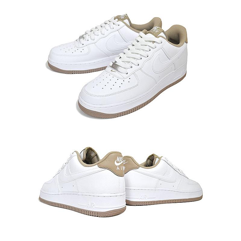 エア フォース 1 ナイキ 07 NIKE AIR FORCE white/white-khaki dr9867