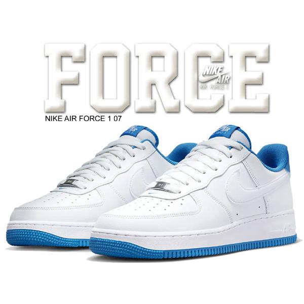エア フォース 1 ナイキ 07 NIKE AIR FORCE white/wht-lt photo blue