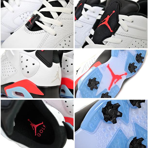 ナイキ ジョーダン 6 ロー ゴルフ NIKE JORDAN RETRO 6 GOLF white/black-infrared 23 dv1376-106 ホワイト インフラレッド スニーカー AJVI LOW スパイク｜ltd-online｜04