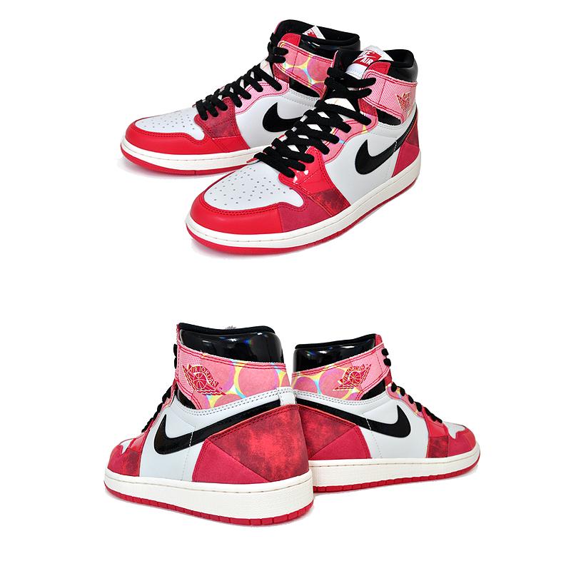 ナイキ エアジョーダン 1 レトロ ハイ NIKE AIR JORDAN 1 RETRO HIGH OG SPIDER-MAN university red/black dv1748-601 Across the Spider-Verse スパイダーマン｜ltd-online｜03