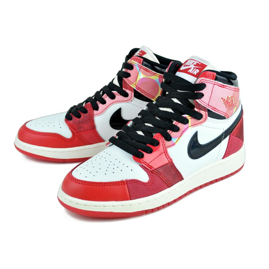 ナイキ エアジョーダン 1 レトロ ハイ OG SP ガールズ NIKE AIR JORDAN 1 HIGH OG SP (GS) SPIDER-MAN university red/black dv1753-601 レディース アクロス_2