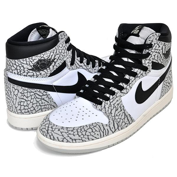 ナイキ エアジョーダン 1 レトロ ハイ NIKE AIR JORDAN 1 RETRO HIGH OG tech grey/muslin-black-white dz5485-052 White Cement エレファント セメントAJ1｜ltd-online｜02