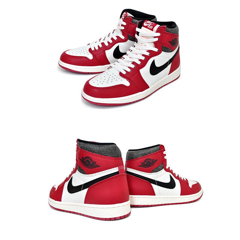 ナイキ エアジョーダン 1 レトロ ハイ NIKE AIR JORDAN 1 RETRO HI OG Lost&Found Chicago varsity red/black-sail-muslin dz5485-612 シカゴ レッド｜ltd-online｜03