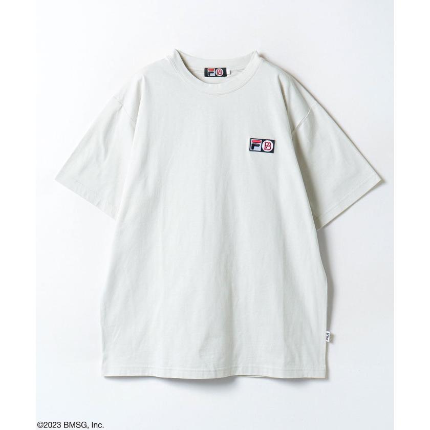 FILA フィラ ビーファースト ロゴ刺繍ワッペン Tシャツ x BE FILA フィラ ビーファースト ロゴ刺繍ワッペン Tシャツ x BE